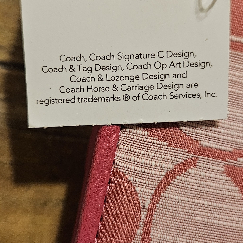 Coach Monogram Signature Pink Wallet. NWT - Picture 7 of 7
